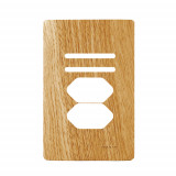 Placa p/ 2 Interruptores + 2 Tomadas 4x2 - Novara Avelã 